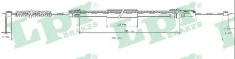C0629B Тросик стояночного тормоза LPR подбор по vin на Brocar