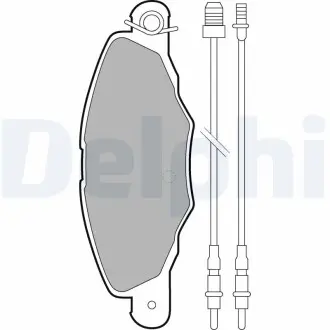 LP1629 Гальмівні(тормозні) колодки DELPHI підбір по vin на Brocar