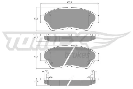 1096 KLOCKI HAMULC. TOYOTA COROLLA,CARINA E TOMEX підбір по vin на Brocar