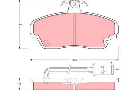 GDB851 Гальмівні колодки, дискові TRW підбір по vin на Brocar