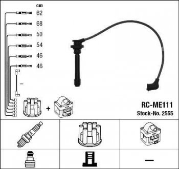 RCME111 Комплект высоковольтных проводов NGK подбор по vin на Brocar