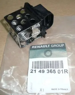 214936501R Резистор вент охл двиг. RENAULT подбор по vin на Brocar