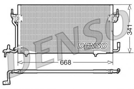 DCN07060 Радіатор кондиціонера DENSO підбір по vin на Brocar