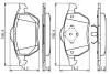 0986494390 Комплект тормозных колодок, дисковый тормоз BOSCH підбір по vin на Brocar