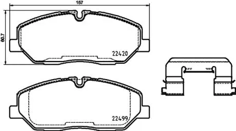 P30084 Тормозные колодки дисковые BREMBO подбор по vin на Brocar