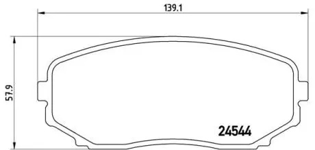 P49040 Колодки тормозные дисковые BREMBO підбір по vin на Brocar