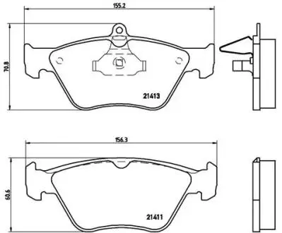 P59019 Гальмівні колодки, дискове гальмо (набір) BREMBO підбір по vin на Brocar