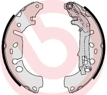 S23531 Тормозные колодки барабанные BREMBO підбір по vin на Brocar