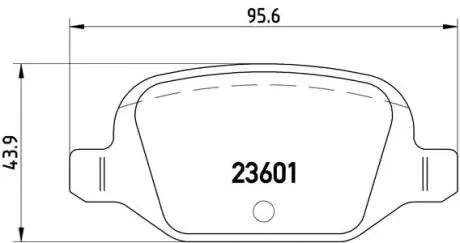 P23064 Гальмівні колодки, дискове гальмо (набір) BREMBO підбір по vin на Brocar