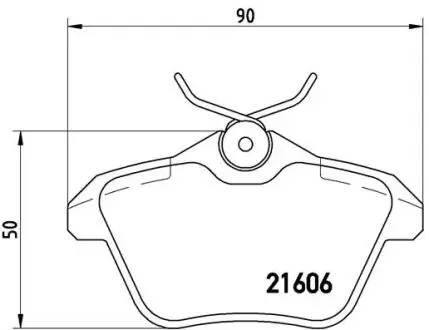 P23067 Гальмівні колодки, дискове гальмо (набір) BREMBO підбір по vin на Brocar
