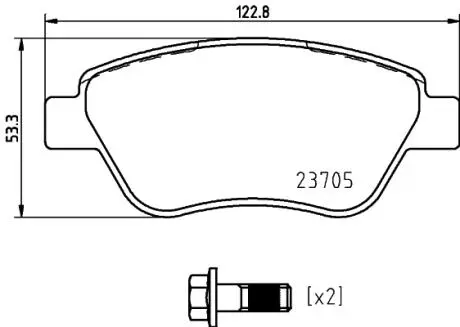 P23169 Тормозные колодки дисковые BREMBO подбор по vin на Brocar