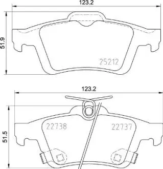 P24216 Гальмівні колодки дискові BREMBO підбір по vin на Brocar