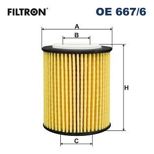 OE6676 Фильтр масляный FILTRON подбор по vin на Brocar