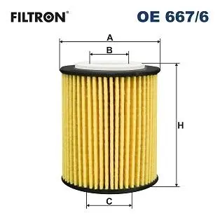 OE6676 Фильтр масляный FILTRON подбор по vin на Brocar