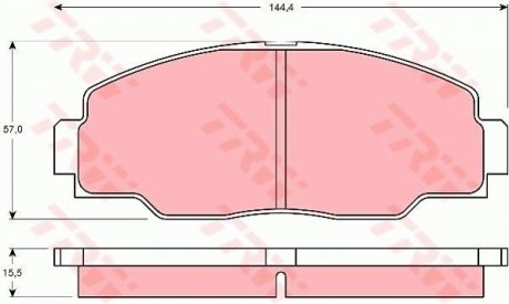 GDB1042 Комплект тормозных колодок, дисковый тормоз TRW подбор по vin на Brocar