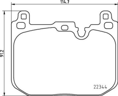 P06097 P06097_колодки дисковые передние! BMW MINI MINI/Clabman 14> BREMBO подбор по vin на Brocar