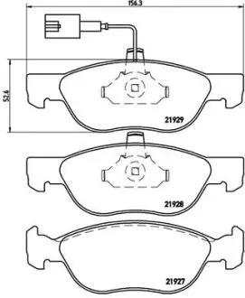 P23070 Гальмівні колодки, дискове гальмо (набір) BREMBO підбір по vin на Brocar