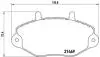 P24033 Гальмівні колодки, дискове гальмо (набір) BREMBO підбір по vin на Brocar