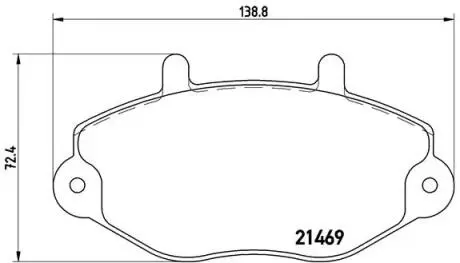 P24033 Тормозные колодки дисковые BREMBO подбор по vin на Brocar