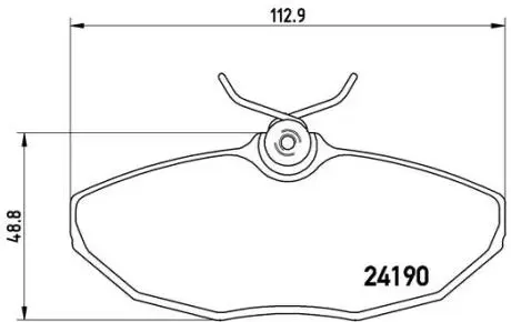 P36015 Комплект тормозных колодок, дисковый тормоз BREMBO підбір по vin на Brocar
