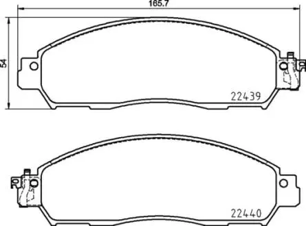 P56120 Гальмівні колодки дискові PRZOD BREMBO підбір по vin на Brocar