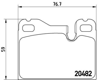 P65003 Гальмівні колодки, дискове гальмо (набір) BREMBO підбір по vin на Brocar