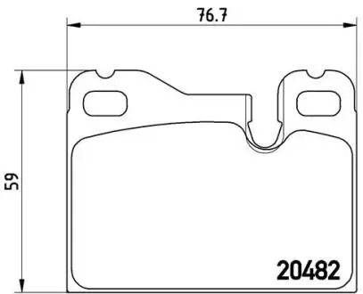 P65003 Тормозные колодки дисковые BREMBO подбор по vin на Brocar