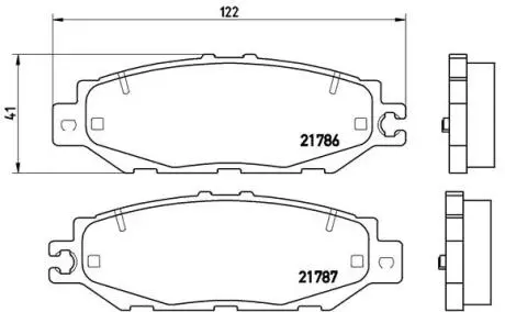 P83036 Гальмівні колодки, дискове гальмо (набір) BREMBO підбір по vin на Brocar