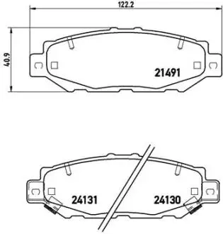 P83038 Тормозные колодки дисковые BREMBO підбір по vin на Brocar