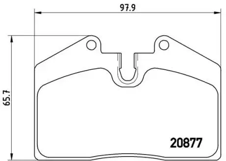 P85094 Тормозные колодки дисковые BREMBO підбір по vin на Brocar