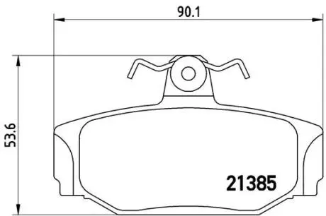 P86009 Гальмівні колодки, дискове гальмо (набір) BREMBO підбір по vin на Brocar