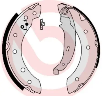 S61520 Тормозные колодки барабанные Brembo BREMBO подбор по vin на Brocar