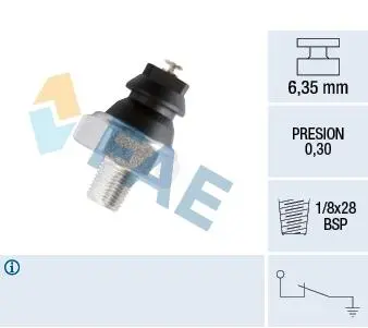 12240 Датчик тиску масла (вир-во FAE) FAE підбір по vin на Brocar