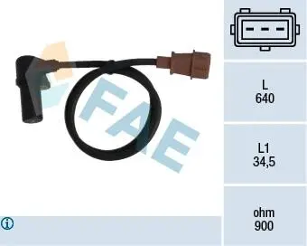 79076 Датчик частоты вращения, управление двигателем FAE підбір по vin на Brocar
