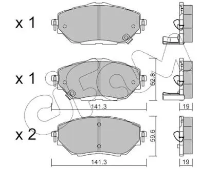 82210880 KLOCKI HAMULC. TOYOTA C-HR 16- PRZÓD CIFAM підбір по vin на Brocar