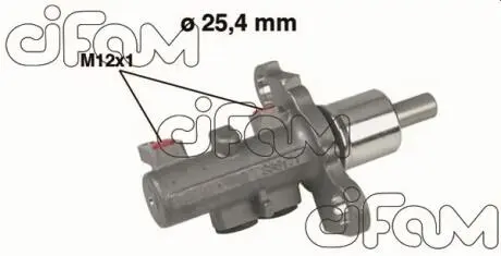 202402 Главный тормозной цилиндр Audi A4 1.6,1.8 -99 25.40 CIFAM підбір по vin на Brocar