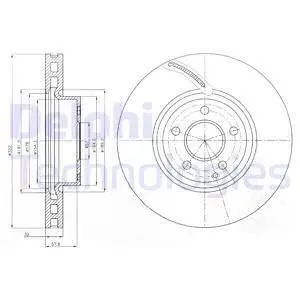 BG9075 Tarcza HAM. DB C CLASS W204 /DELPHI / DELPHI підбір по vin на Brocar