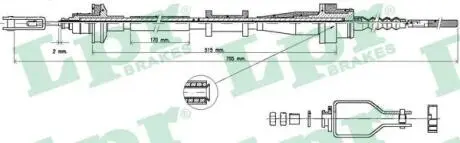 C0112C Трос зчеплення LPR підбір по vin на Brocar