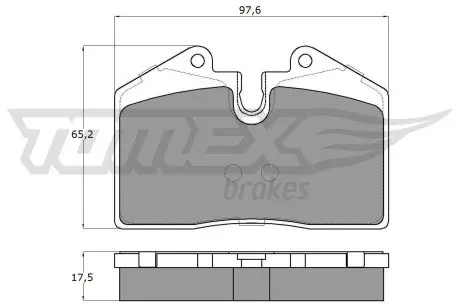 1802 KLOCKI HAMULC. PORSCHE 944 88-91 P+T TOMEX подбор по vin на Brocar