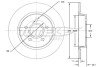 TX7194 TARCZA HAMULC. FORD FOCUS II 04- TYŁ TOMEX підбір по vin на Brocar