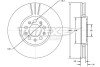 TX7204 TARCZA HAMULC. VW GOLF IV 97-03 1,8T TOMEX підбір по vin на Brocar