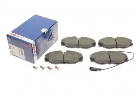 0986424556 Тормозные колодки дисковые (с датч.) CITROEN Jumper/FIAT/PEUGEOT BOSCH подбор по vin на Brocar