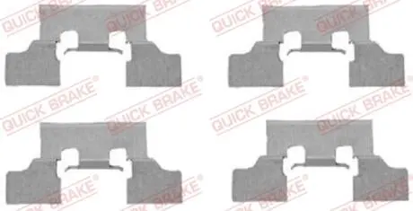 1091647 Монтажний набір дискових колодок QUICK BRAKE підбір по vin на Brocar