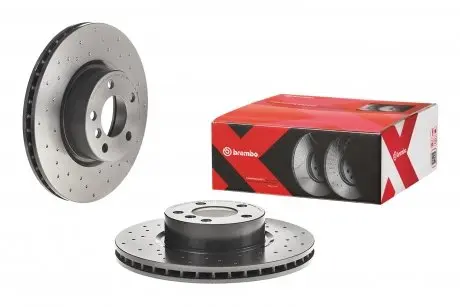 09B5701X Тормозной диск Brembo Xtra BREMBO подбор по vin на Brocar
