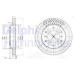 BG3812 Гальмівний диск DELPHI підбір по vin на Brocar