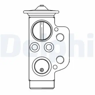 CB1022V Розширювальний клапан кондиціонера DELPHI підбір по vin на Brocar