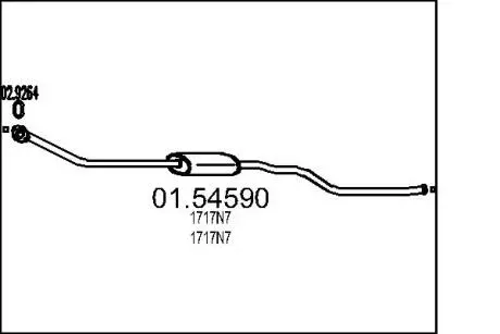 0154590 Резонатор MTS підбір по vin на Brocar