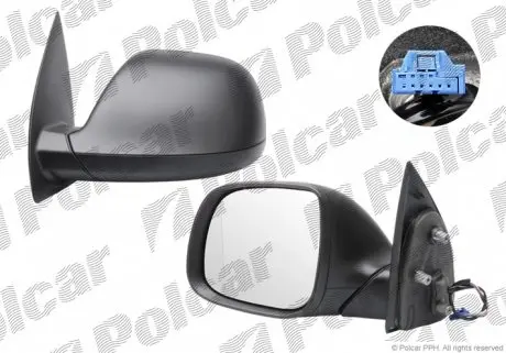 95P1512M Дзеркало зовнішнє лівий POLCAR підбір по vin на Brocar
