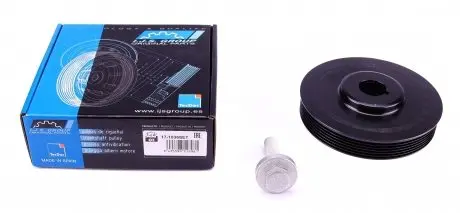 171036SET Шкив коленвала Citroen Berlingo/Fiat Scudo/Peugeot Expert/Partner 1.9D/2.0HDi (6PK) (к-кт с болтом) IJS GROUP подбор по vin на Brocar