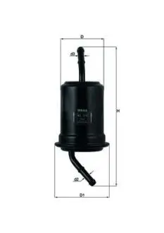 KL115 Фильтр топливный Mazda 323 89-01/626 87-92/RX-7 85-91(70x56x88) MAHLE / KNECHT подбор по vin на Brocar